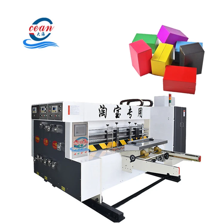 Automatic taobao small size corrugated box making machine pizza box making machine