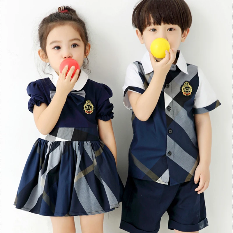 Изготовленный на заказ Производитель модный дизайн детская форма для начальной дошкольной школы костюм мальчиков и девочек