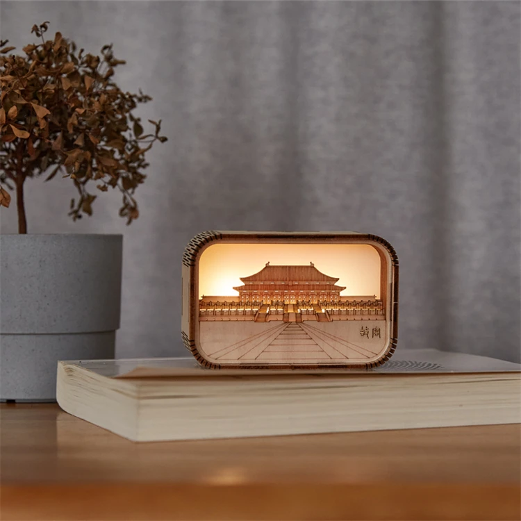 Factory Wholesale Accept Custom The Palace Museum 3D Jigsaw Puzzle Model With Light