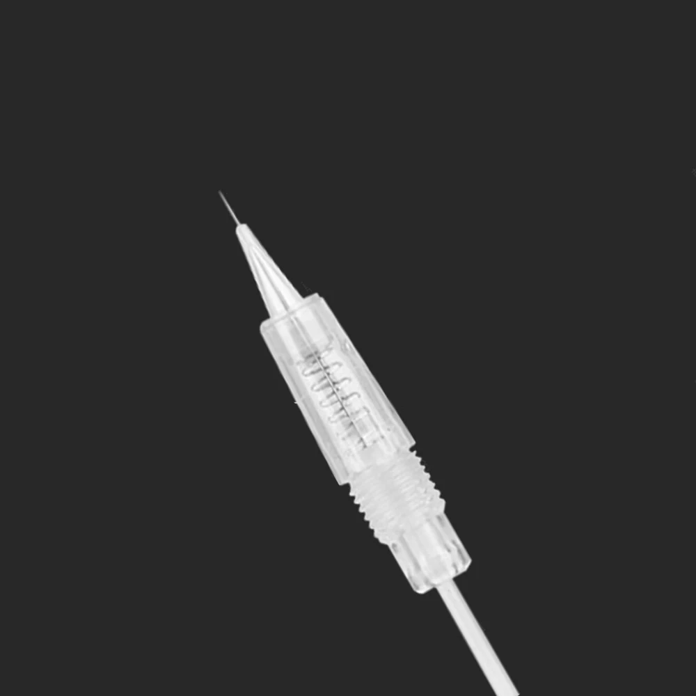 OEM Nano Sterile Eyebrows Lip Microblading Cartridge Needle Plastic White Permanent Makeup Machine Tattoo Needle 10pcs/box TY075