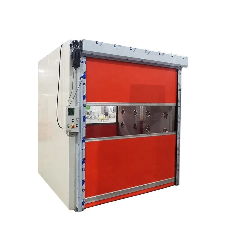 Yaning Cargo Air Shower for Warehouse Rolling Shutter Industrial Fast High Speed Factory Interior PVC Curtain Door