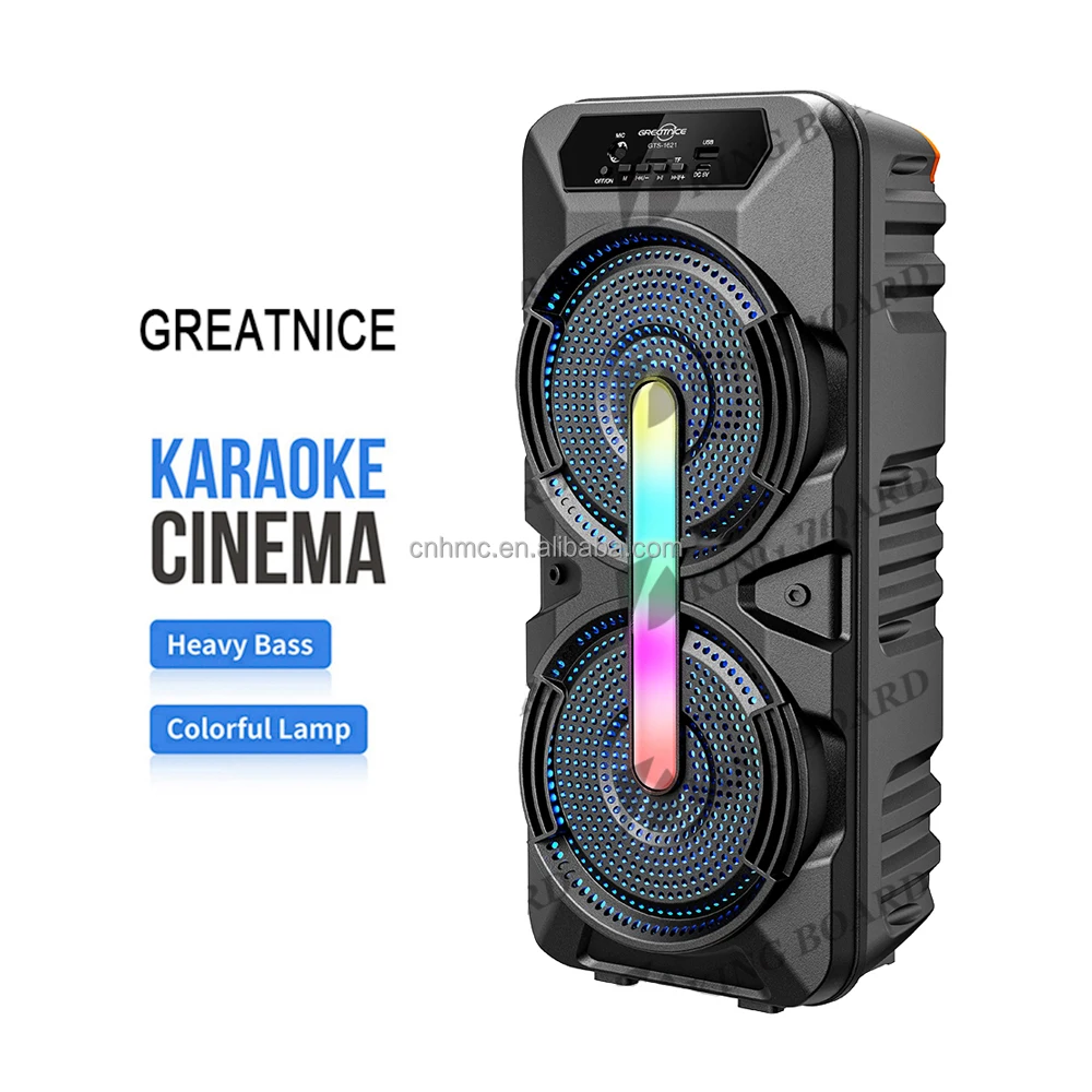 GTS-1621 наушники-вкладыши TWS с беспроводной двойной 6,5 дюймов DJ переносная акустическая вечерние караоке перезаряжаемые High end bluetooth колонки в условиях низкой цены