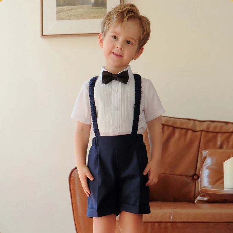 Custom Solid Color Baby Suspenders Colorful Y-Back Braces Elastic Belt Straps with Clip for Kids Adjustable Suspenders