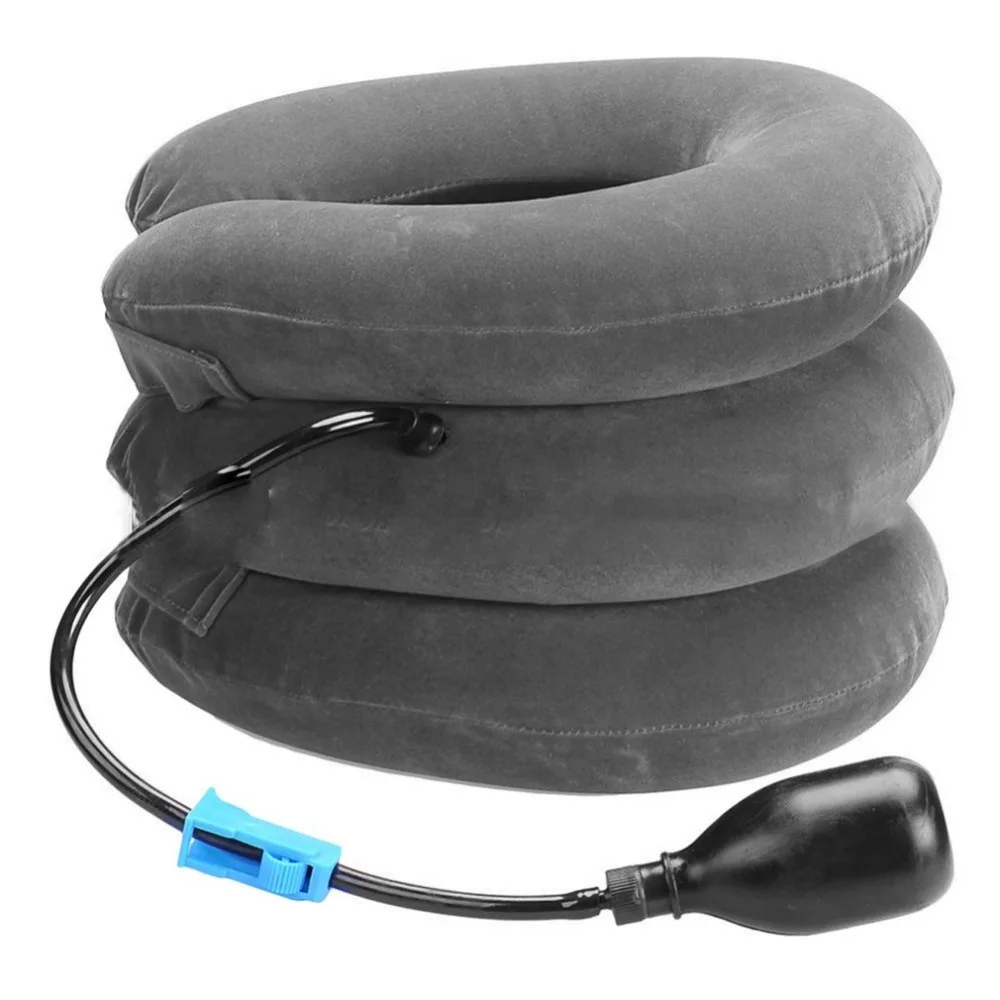 Manufacturer Medical Equipment 3 Layers Air Neck Traction Relive Pain Cervical Neck Traction Device