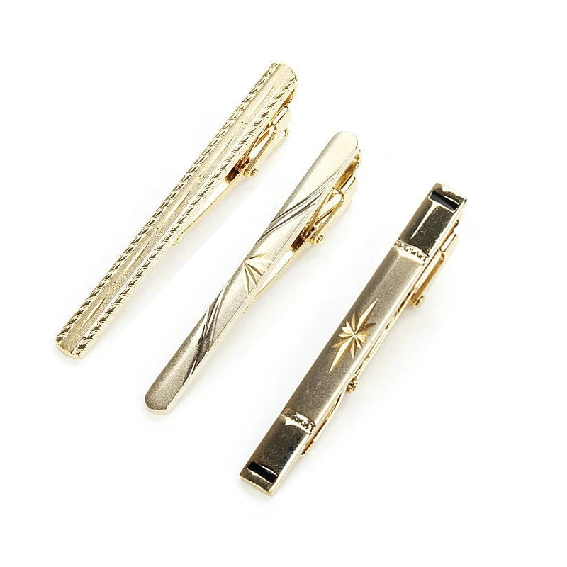 Supplier Custom Metal Silver Tie Clip Ties Necktie Wedding Business Clips