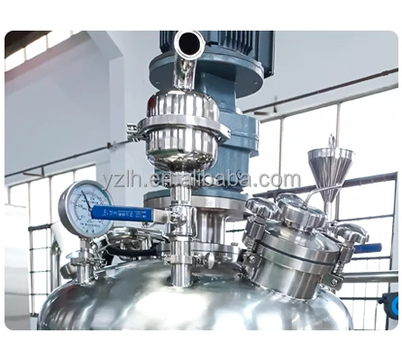 Volume Production Vacuum Emulsifying Mixing Machine With Tilting System And Jacketed Tank Ointment Cream Making Machine