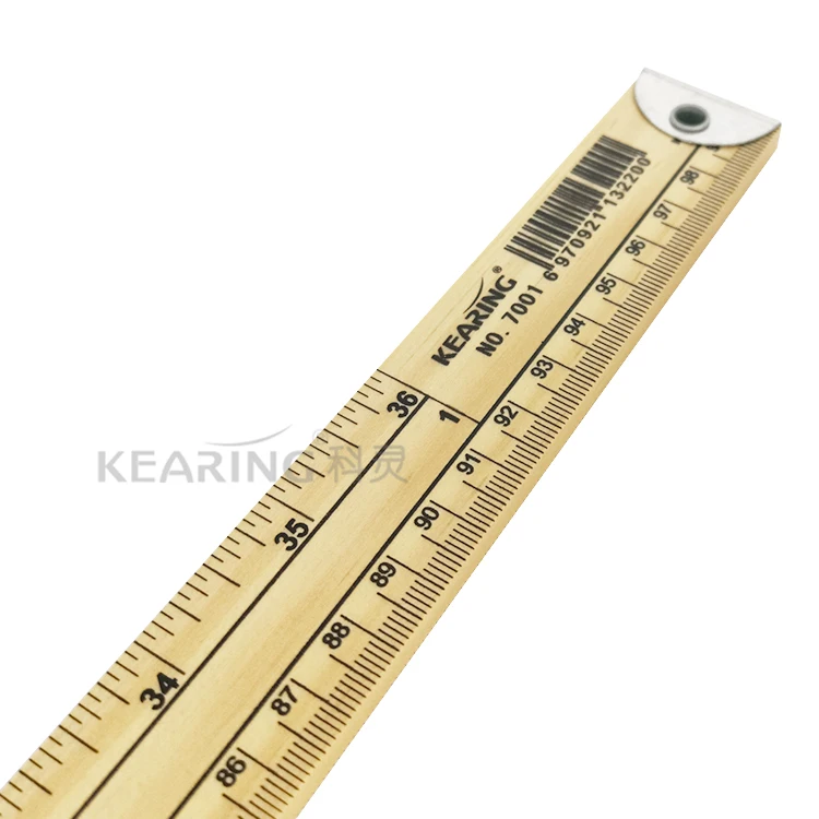 
Kearings New High Quality Russia Pine Wood 1M Long Metric & Imperial Wood Ruler for Fashion Designers Dressmaking #7001 