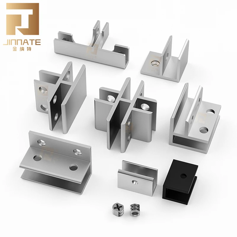 Tempered Glass Bracket Glass Door Clamp Adjustable Corner Connector Clamp