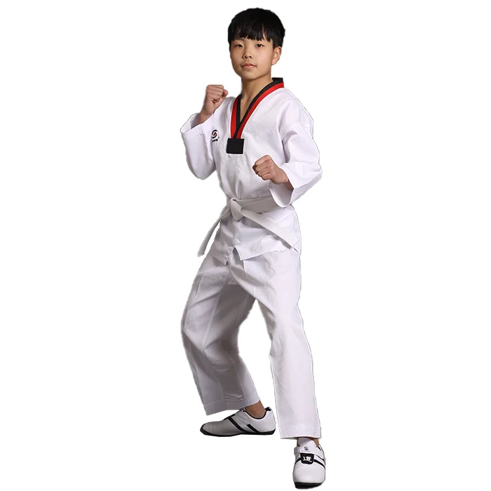 Woosung High Quality Unisex Korean WTF Taekwondo Uniform Dobok Clothing for Sports Training and Competition