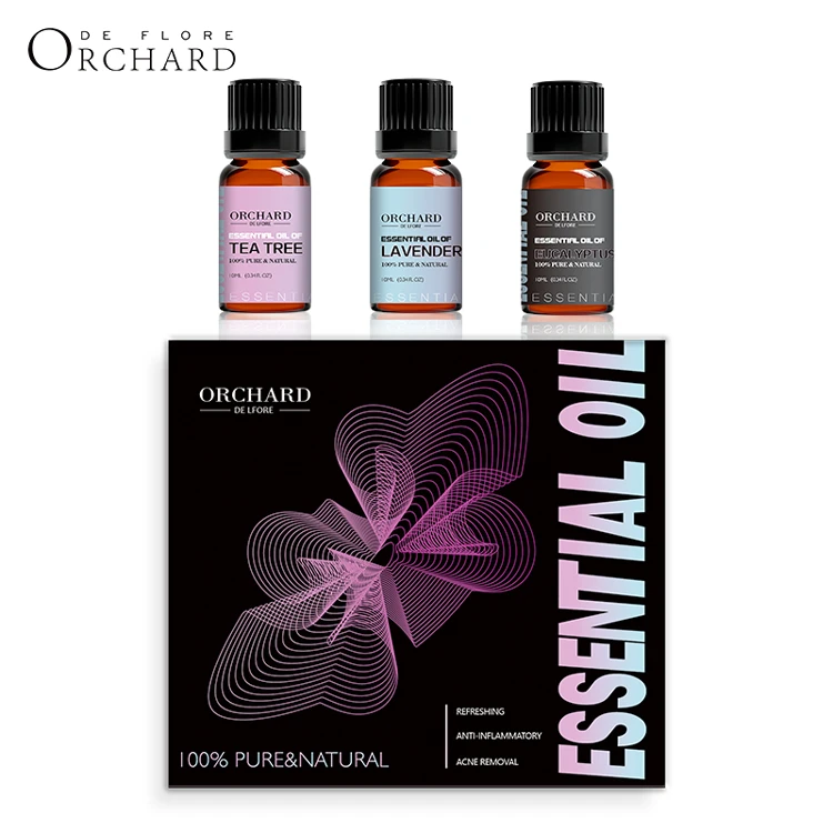 ORCHARD  Holiday gift box set bath full body care massage 100% pure shower steamers stone essential oil for candles