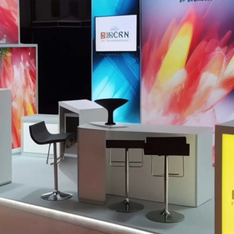 10ft Trade Show Displays Modular Booth Backdrop Light Box Backlit Tv Stand For Fair Events