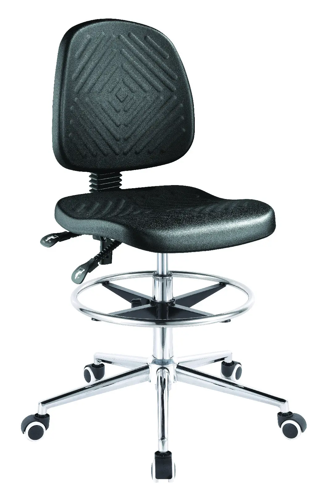 Professional Dentist Chair Laboratory Chair with Mobile Wheels and Backrest