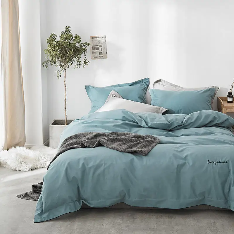 hotel linen 100% cotton 400tc sheet sets embroidered bedding set duvet cover cotton