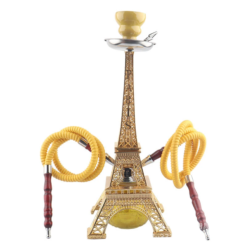 2021 new Creative France Eiffel Tower hookah and stainless steel eiffel tower hookah set