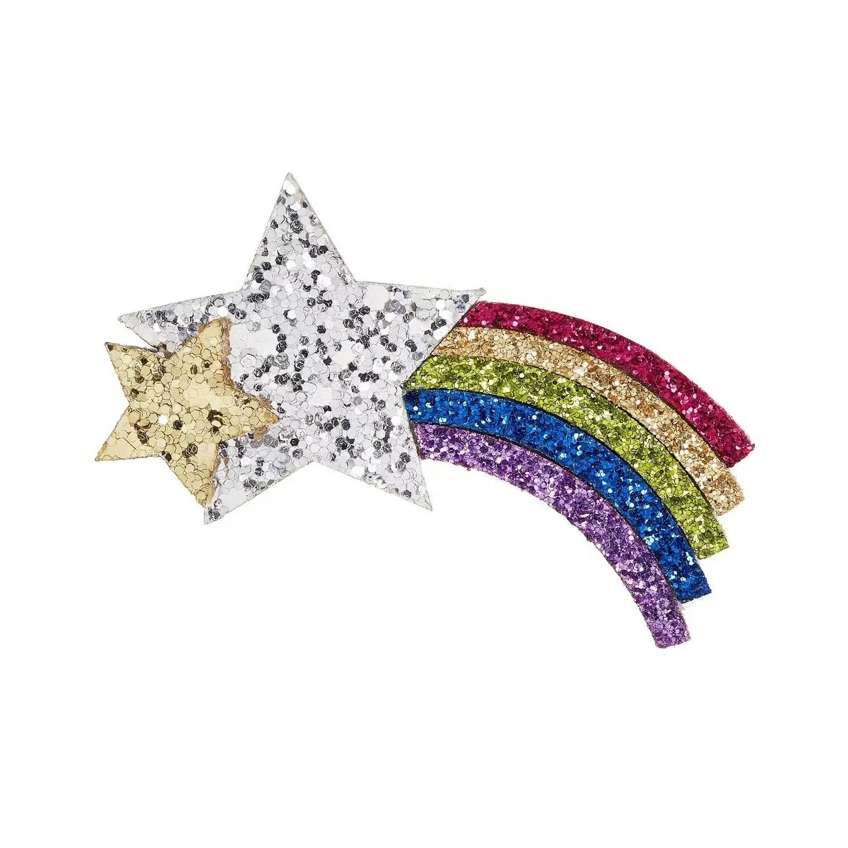 Custom Cute unicorn rainbow Shape Accessories Hairpins Kids Glitter Non-slip Hairpin