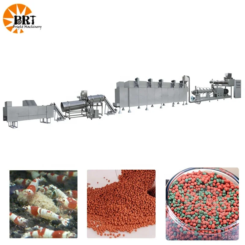 floating fish food pellet extruder machine price fish food processing line