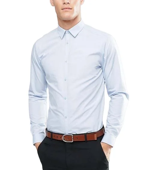 Polyester Cotton Latest Design Pent Shirt Non Iron mandarin collar shirt