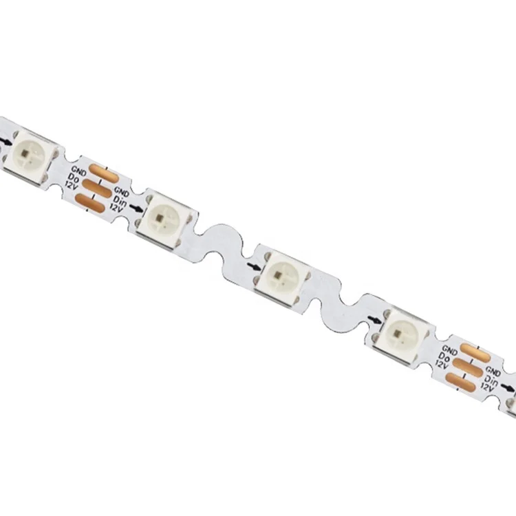 S shape 5MM 6MM  8MM   60 LEDs flexible led strip 5V 12V WS2812 WS2815 addressable rgb bendable strip led