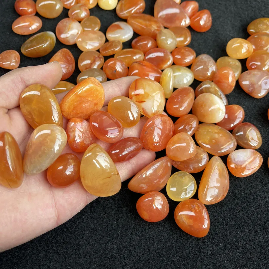 Wholesale Natural Red Carnelian Tumbled Stones for Healing Stones Home Decoration