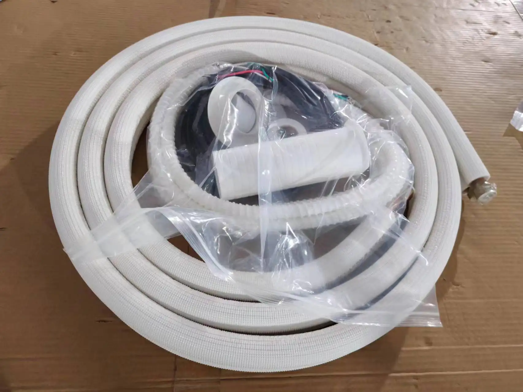 Insulated copper pipe connecting wire wrapping band for split air conditioner pipe kit