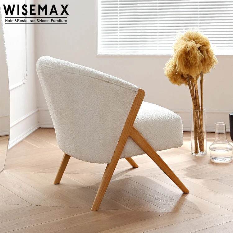 Оптовая продажа, высококачественный тканевый стул для отдыха в вестибюле отеля, деревянный декор, модный стул для отдыха
