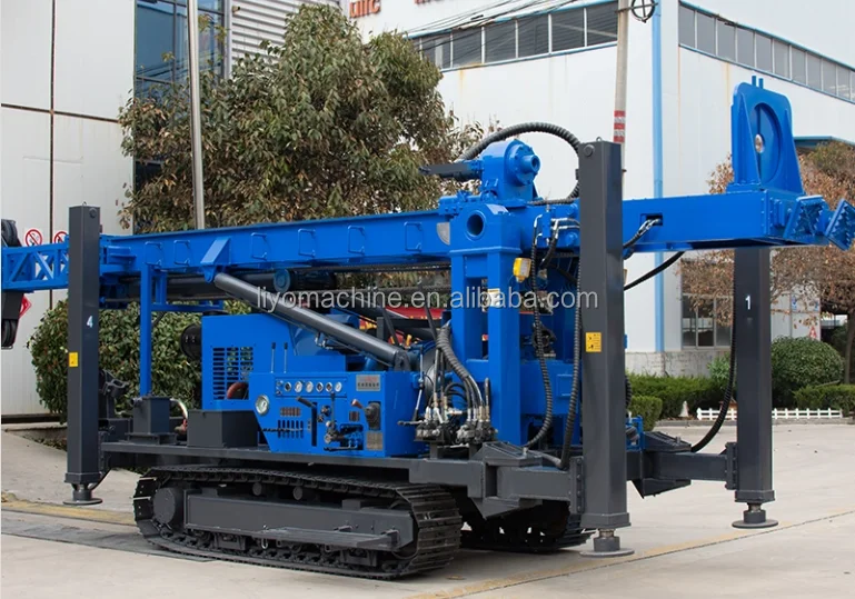 Deep 1000m JDL-5 crawler type hard rock hydraul rig drill blast hole drilling machines makita