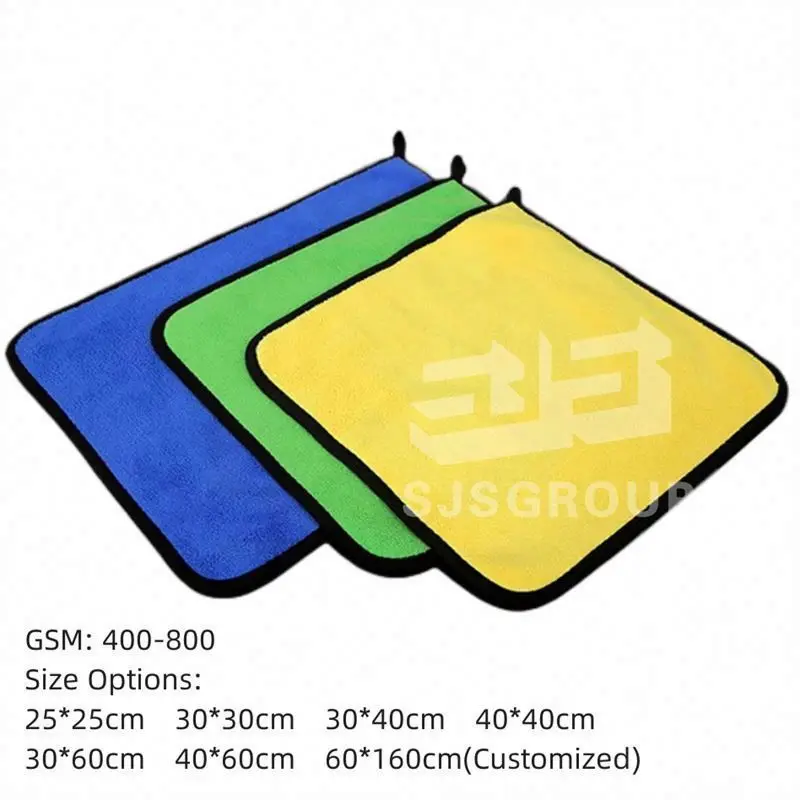 Thickened 400gsm 500gsm 600gsm 800gsm 3m microfiber towel quick dry car microfiber car cleaning car microfiber cloth