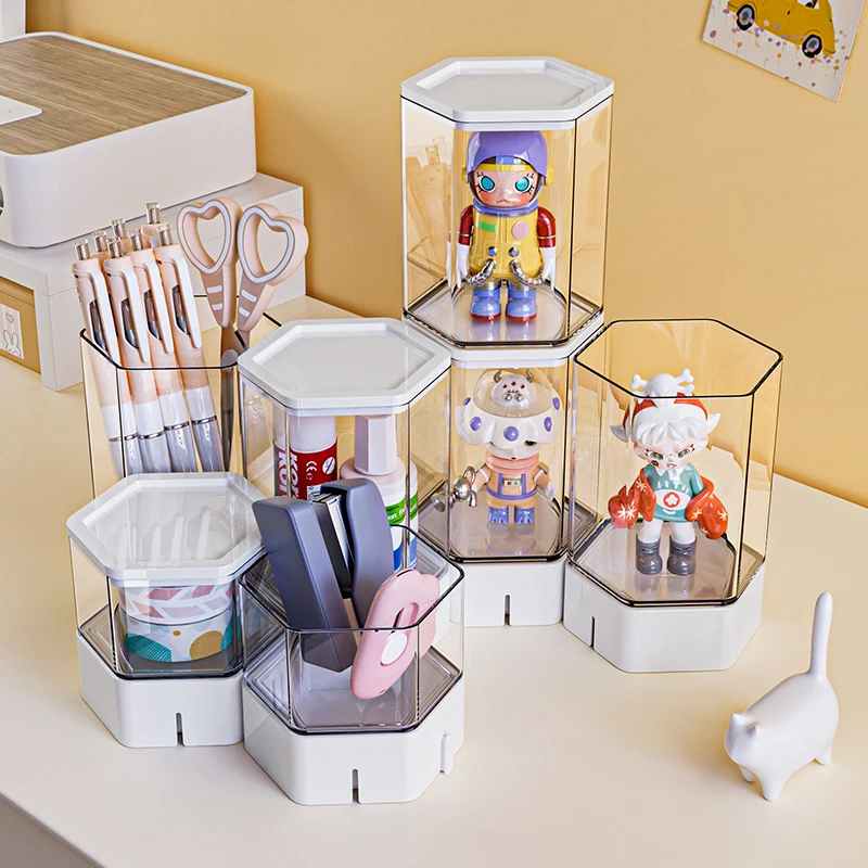 Display Case Box Mini Toy Popular Doll Desktop Storage Box Dustproof Case For Cosmetics Household Day