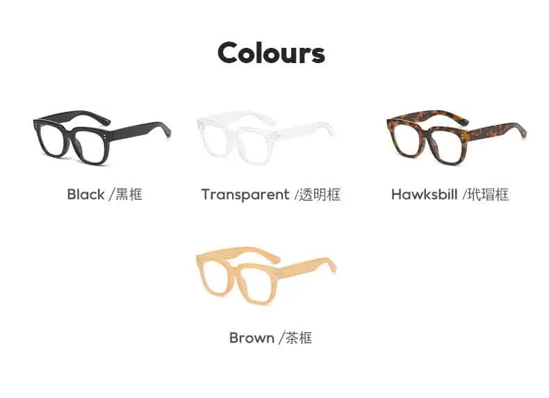 2128 Box Frame Anti-blue Presbyopic Glasses HD Presbyopic Cross-border Reading Glasses Retro Anti-radiation Presbyopic Glasses