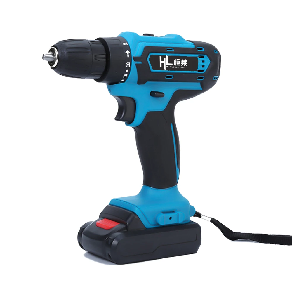 HengLai Li-ion Battery Machine Power Drills Portable Electrical 20v Charger Cordless Drill Set Max Super Impact Drill