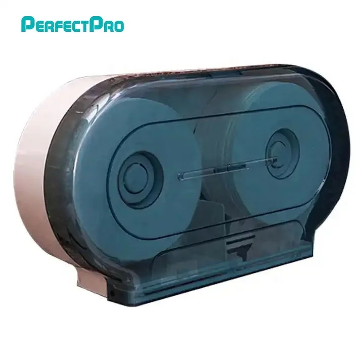 Hot Sale Plastic Double Wall Mounted Roll Paper Dispenser Hotel Plastic Double Paper Dispenser