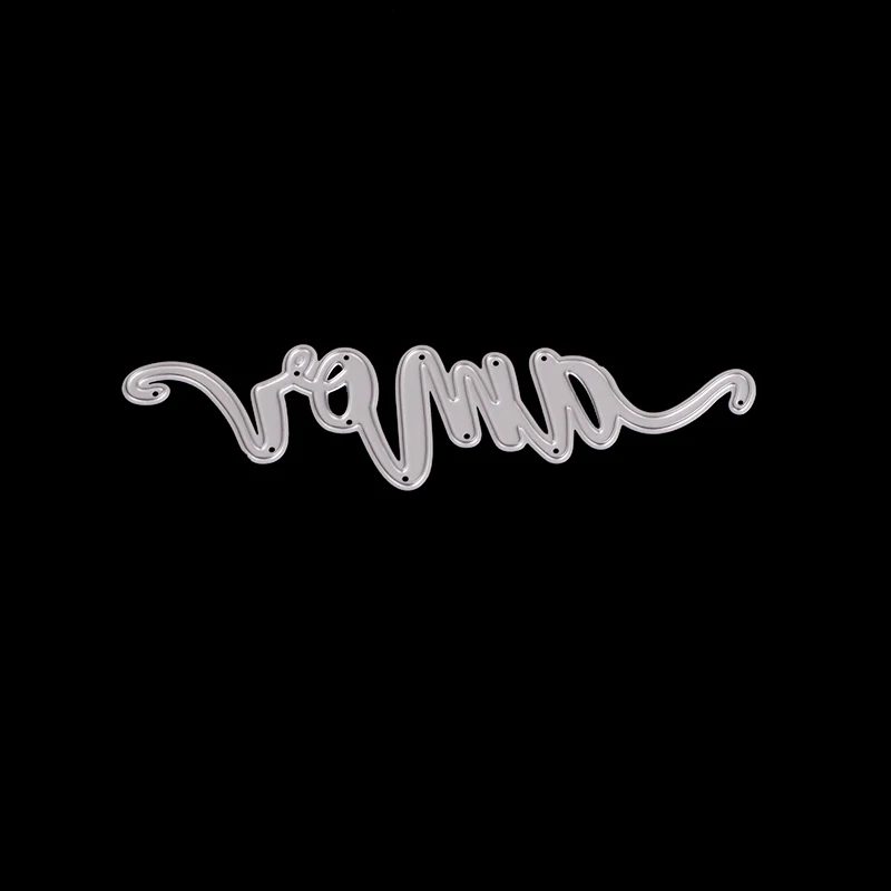 AAGU 2022 New Metal Cutting Cutter Spanish Word Letter Scrapbooking Craft Dies Die Cutting Machine Folk Craft Love Scrap Die