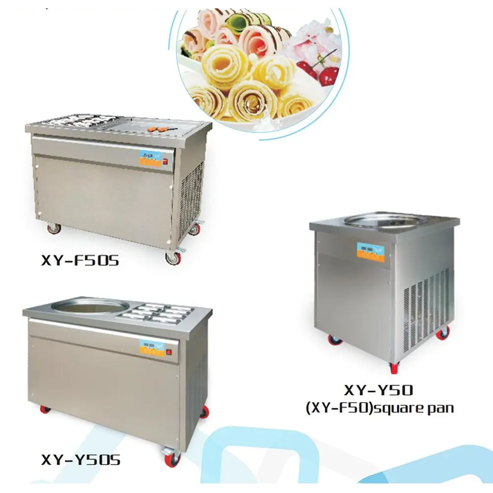 Factory Price New 220v Ice Cream Roll Machine for Fried Yogurt Milk Chocolate Water Nuts Featuring Essential Gearbox Components
