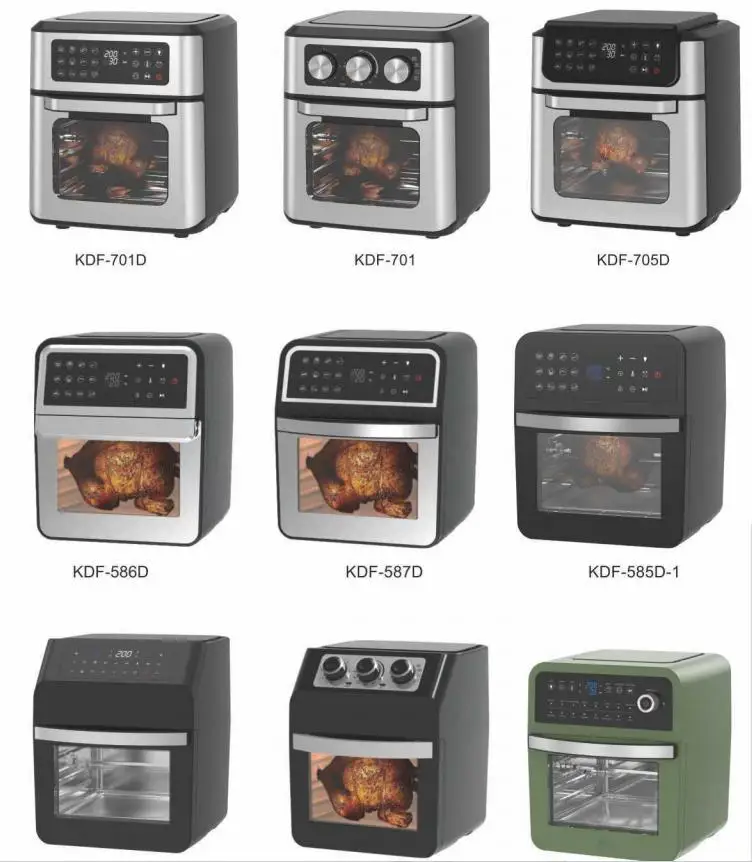 SS Cover Smart air fryer 12L Stainless steel with Rotisserie Toaster Dehydrator oil free cooking Digital Air fryer Oven