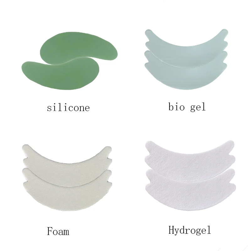 Lash patch reusable lash thin custom silicone foam pads eye logo gel under eyelash mask collagen patches sticky anti