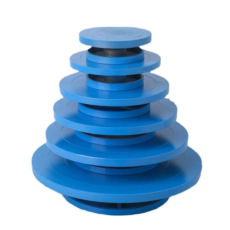 Metal Pottery Banding Wheel Manual Turntable Turn plate Clay Sculpture Painting Double Sided Rotary Tool