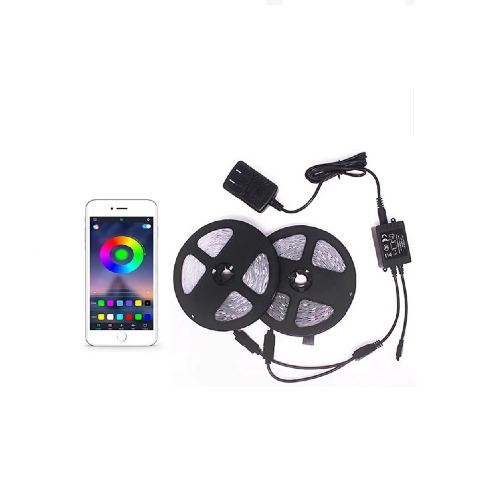 Joystar Waterproof 2M LED Strip 5V SMD 5050 60 LED RGB CCT Warm White Cold White Nature White Smart Strip Light Kits For Sale