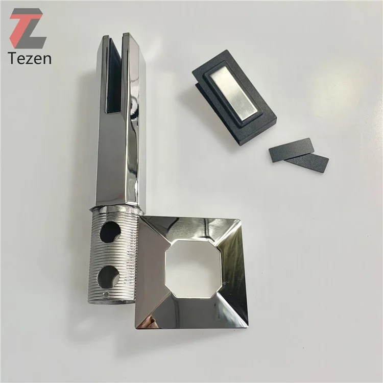glass balustrade pool fencing stainless steel 316 2205 square core drilled spigot
