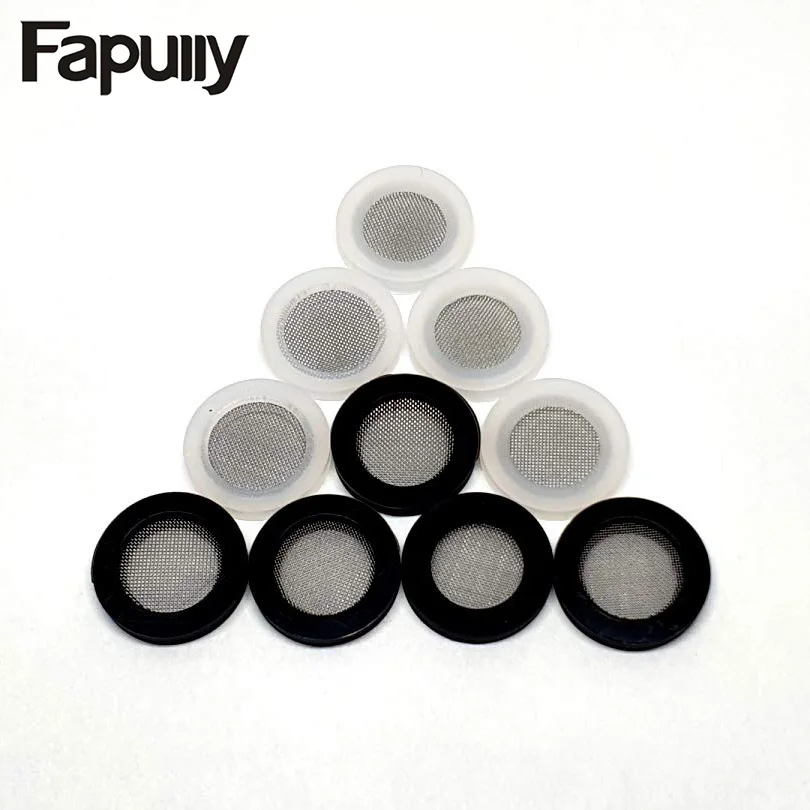 FAPULLY White & Black 1 Box Sink0 Pcs Silicone Washer Silicone Filter Gasket for Shower Head Water Tap Faucet Black 1 Piece