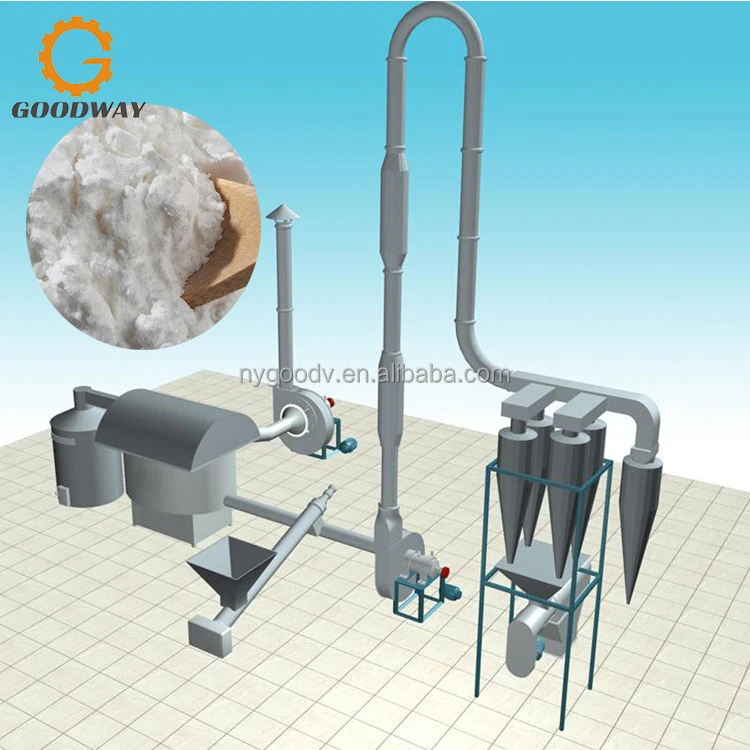Industrial Cassava Flour Drying Machine Cassava Starch Flash Dryer Dry Cassava Powder