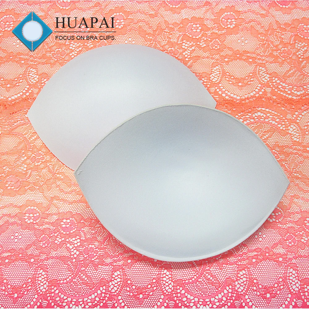 
Pass OEKO TEX Top quality soutien-gorge oval shape padding bra pad in white 