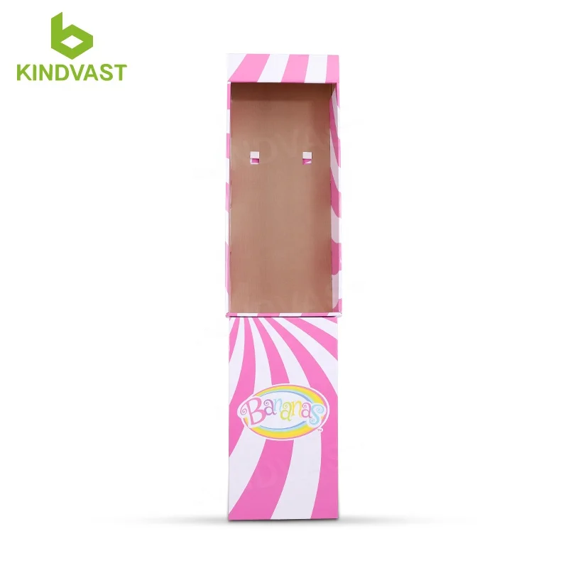 Supermarket Free Advertising Foldable Flooring Racking Display Cardboard Candy Product Pop Store Shelf Display Rack Stand