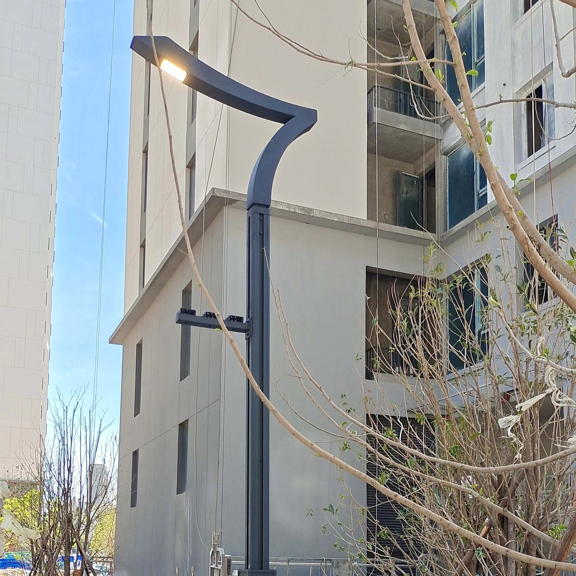 30W 4.5m multi-function C-type slot structure LED smart pole