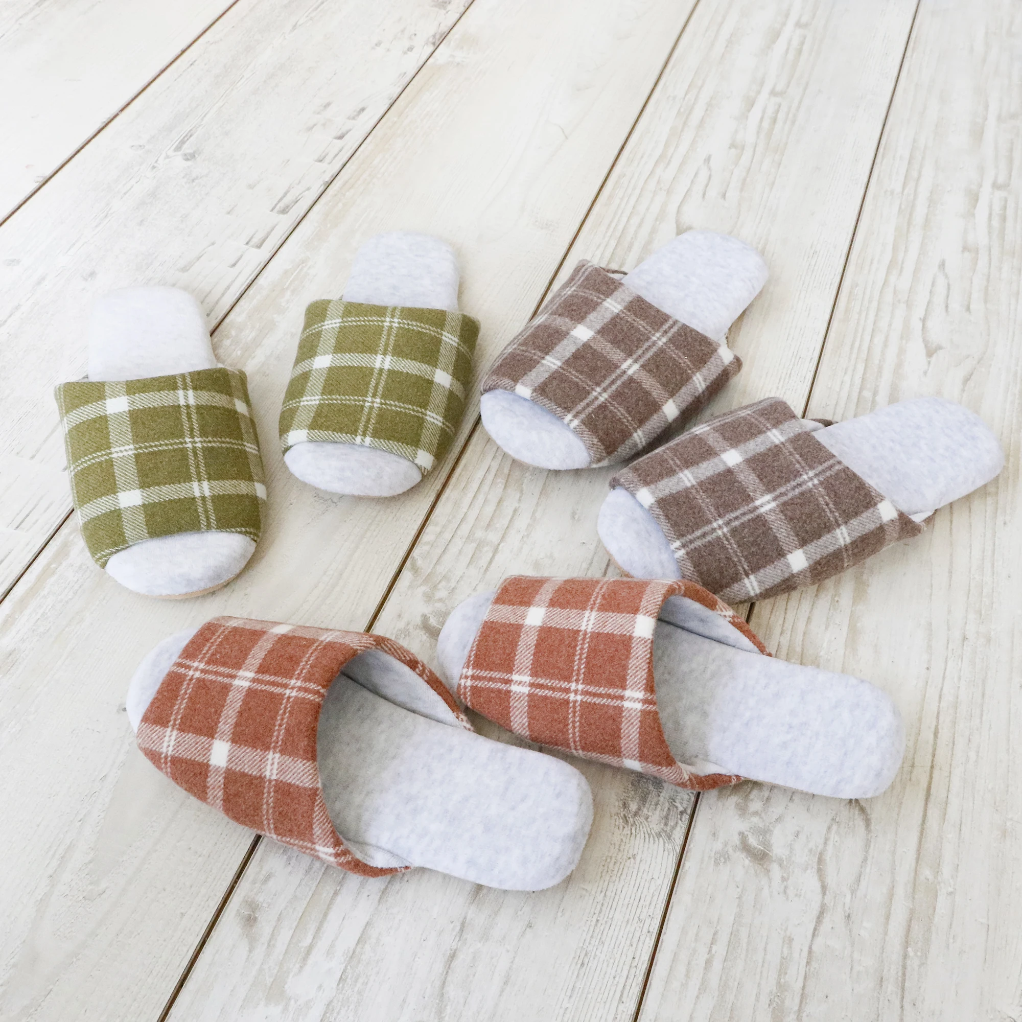 Wholesale Home Warm Wooden Floor Cotton Unisex Slippers