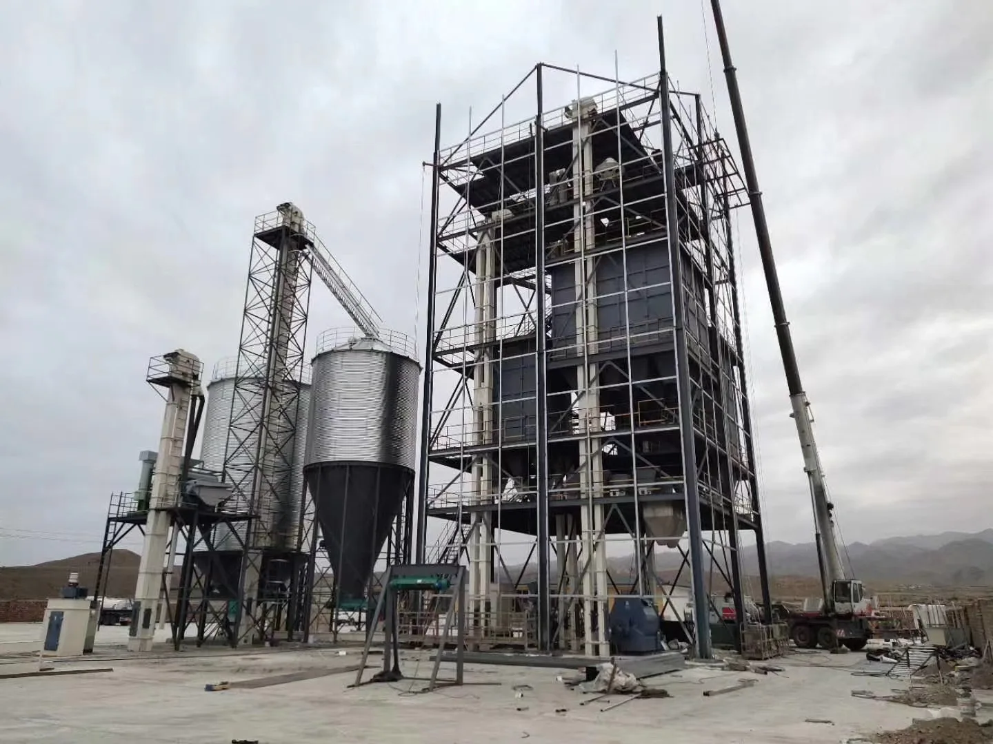  Хранилище корма для домашнего скота силос зерен пшеницы кукурузы 100 тонн домашней