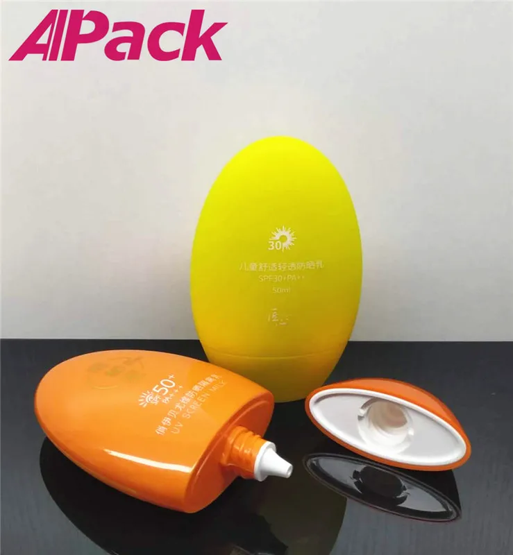 50ml plastic cosmetic sunscreen jar sunscreen container BB CC cream bottle