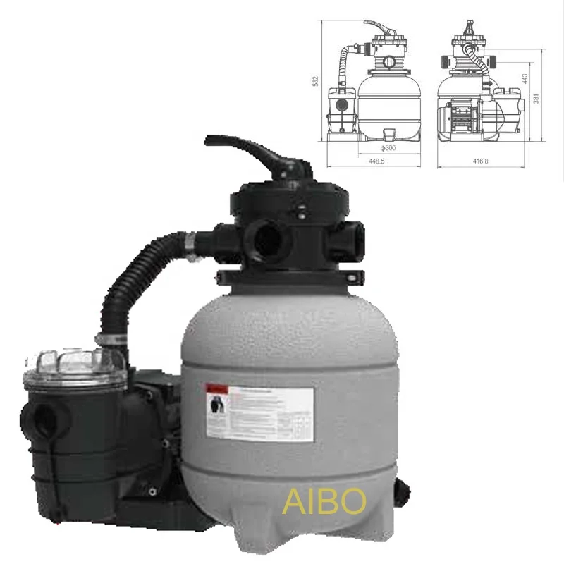 Pool Filtration Systems for Above and Below Ground Frames 12 Inch Pool Sand Filter Pump for Pools