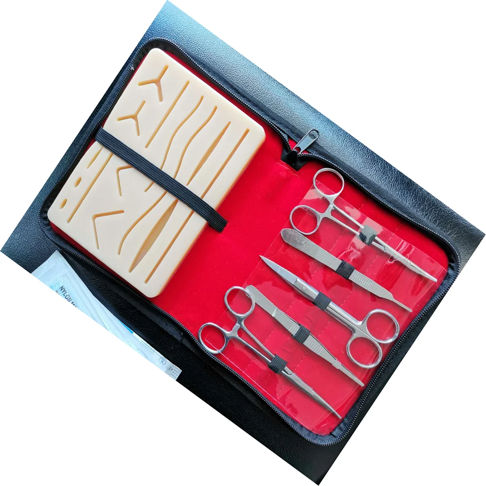 Wholesale Medical Students Training Skin Silicone Suture Practice Kit Veterinary