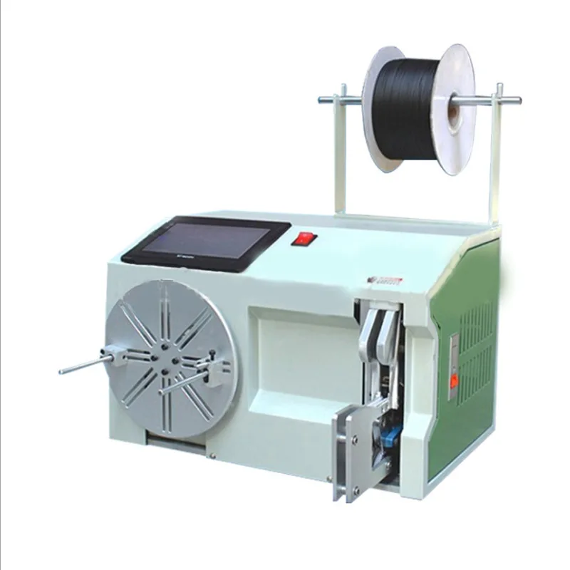 Automatic Cable Winding Machine Automatic Cable Coiling Machine Data Wire Power Cable Winding And Tying Machine