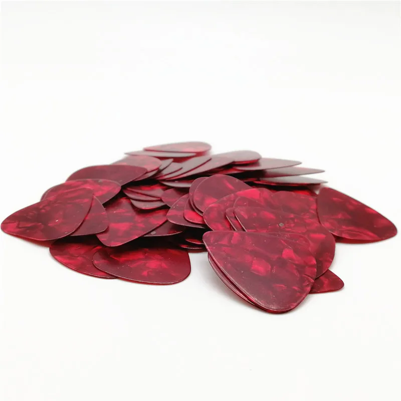 
Custom brand Logo guitar pick Printing Pearl red Guitar Pick maker blank guitar picks 